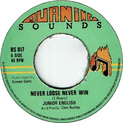 NEVER LOOSE NEVER WIN (VG) / VERSION (VG)