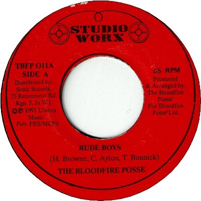 The Bloodfire Posse/Rude Boys | ミソベースレコード