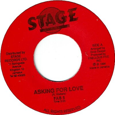 ASKING FOR LOVE (VG+)