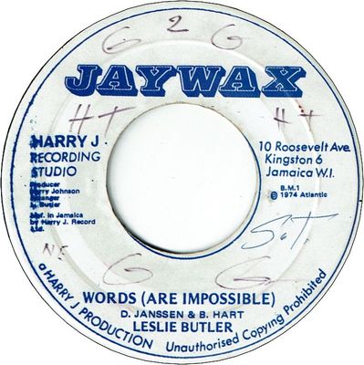 WORDS(ARE IMPOSSIBLE) (VG+/WOL) /  ROOTS DUB (VG+/WOL)