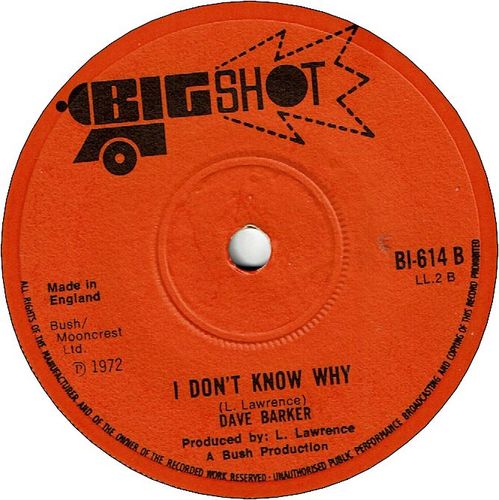 I DON'T KNOW WHY (VG+) / ARE YOU SURE
