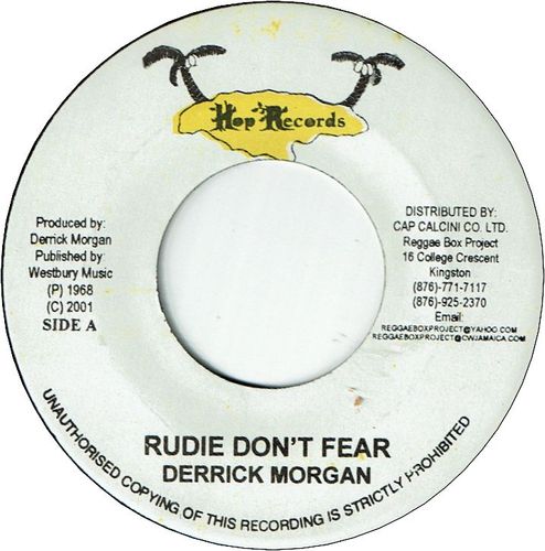 RUDIE DON'T FEAR (VG+) / IT'S ALRIGHT(VG+)