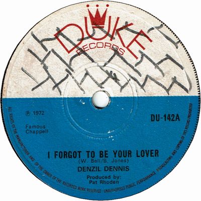 I FORGOT TO BE YOUR LOVER (VG+/WOL) / I'VE GOT TO SETTLE DOWN (VG+/WOL)