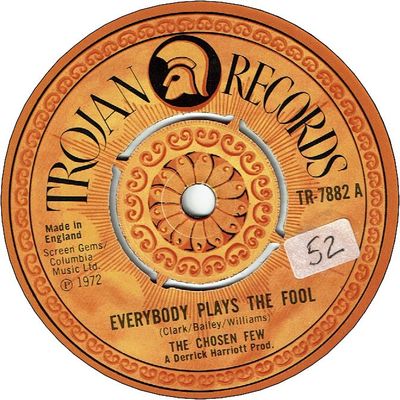 EVERYBODY PLAYS THE FOOL SOMETIME (VG+/seal) / YOU'RE BIG GIRL NOW (VG+)