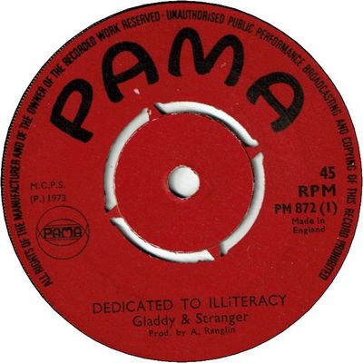 DEICATED TO ILLITERACY (VG) / VERSION (VG-)