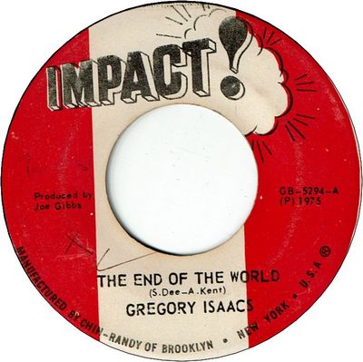 THE END OF THE WORLD (VG+/WOL) / VERSION (VG+)