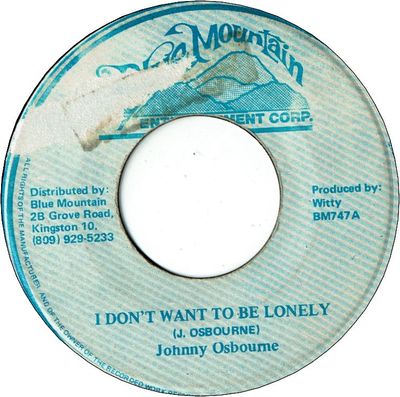 I DON'T WANT TO BE LONELY (VG/LD)
