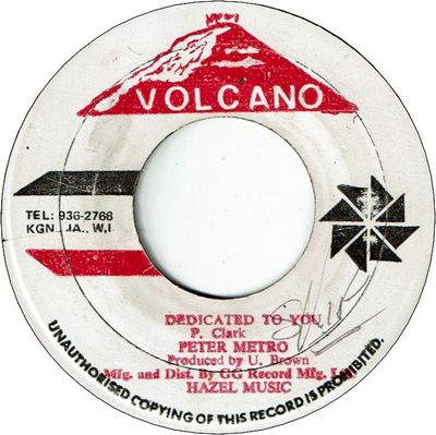 DEDICATED TO YOU (VG/WOL) / VERSION (VG/WOL)