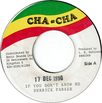 IF YOU DON'T KNOW ME (VG+/Stamp)