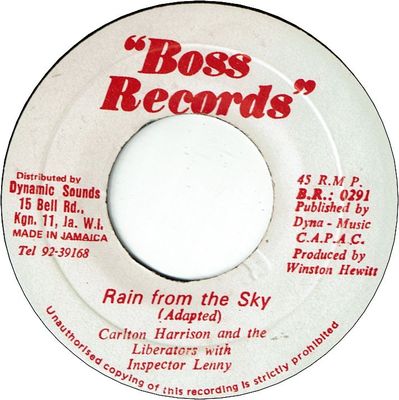 RAIN FROM THE SKY (VG+)