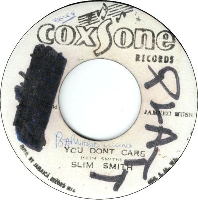 YOU DON'T CARE (VG+/WOL) / PART TWO (VG/WOL)