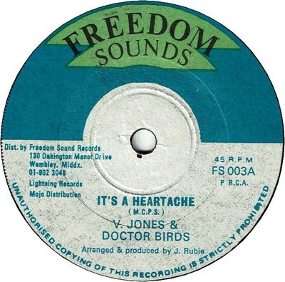 IT'S A HEARTACHE (VG+ to VG)