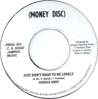 JUST DON'T WANT TO BE LONELY (VG+) / KISSING (VG)