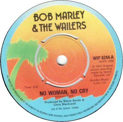 NO WOMAN NO CRY Live (VG) / KINKY REGGAE Live (VG+)