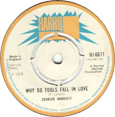 WHY DO FOOLS FALL IN LOVE (VG+) / VERSION (VG/Sticker)