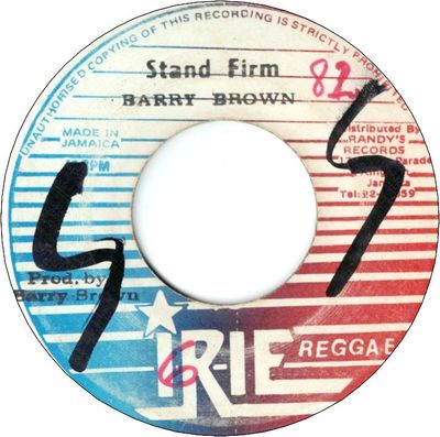 STAND FIRM (VG/WOL) / TOO SQUEECHY (VG)