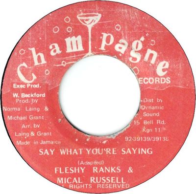 SAY WHAT YOU'RE SAYING(VG+)
