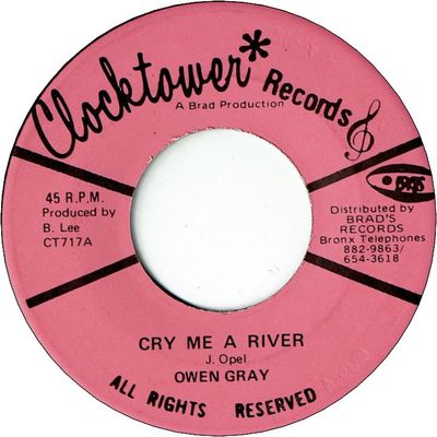 CRY ME A RIVER (VG+) / COMMERCIAL LOCKS (VG)
