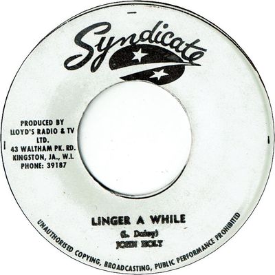LINGER A WHILE (VG+) / VERSION