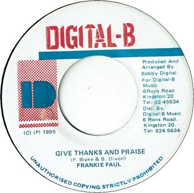 GIVE THANKS AND PRAISE (VG+)
