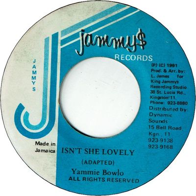 ISN'T SHE LOVELY (VG+)