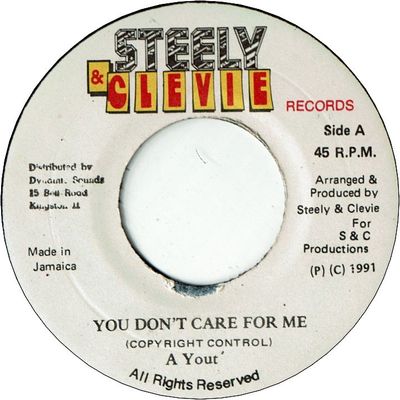 YOU DON'T CARE FOR ME (VG+)