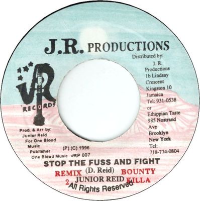 STOP THE FUSS AND FIGHT Remix (VG+Stamp)