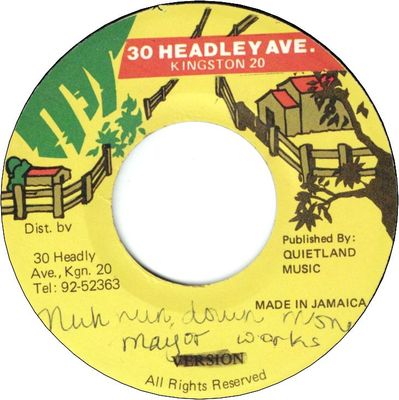 NUH RUN DOWN MONEY (VG-)