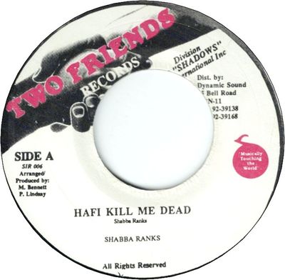 HAFI KILL ME DEAD (VG+)