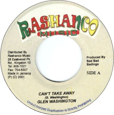 CAN'T TAKE AWAY (VG+)