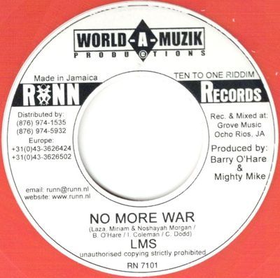 NO MORE WAR (VG+) / LE MACHO (VG+)