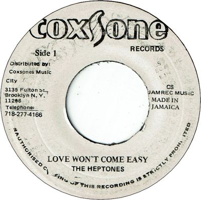 LOVE WON'T COME EASY (VG+) / VERSION (VG+)