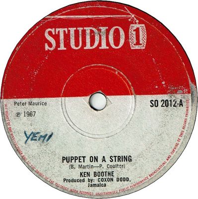PUPPET ON A STRING (VG- to VG+/WOL) / LOOK AWAY SKA (VG- to VG)