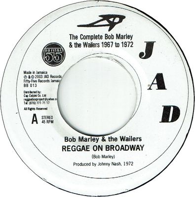 REGGAE ON BROADWAY (VG+) / OH LORD,I'VE GOT TO GET THERE (VG+)