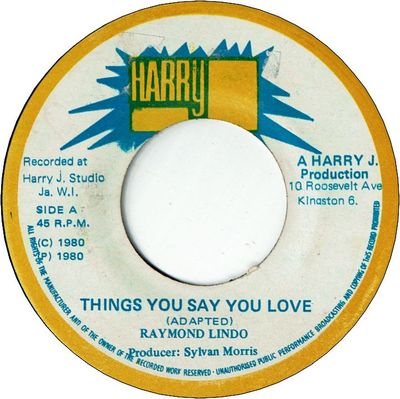 THINGS YOU SAY YOU LOVE (VG+) / VERSION (VG)