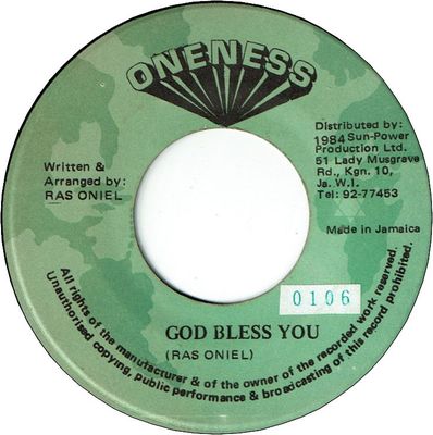 GOD BLESS YOU　(VG+/Sticker)