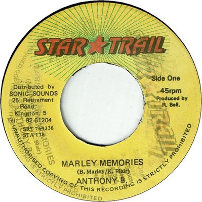 MARLEY MEMORIES (VG+)