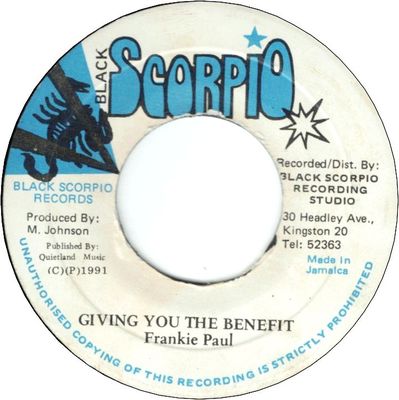 GIVING YOU THE BENEFIT (VG)