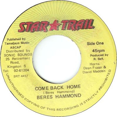 COME BACK HOME (VG+)