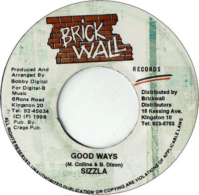 GOOD WAYS (VG+) / NEVER GIVE JAH UP (VG)