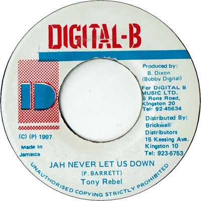 JAH NEVER LET US DOWN (VG+)