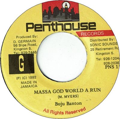 MASSA GOD WORLD A RUN (VG+) / VERSION (VG+)