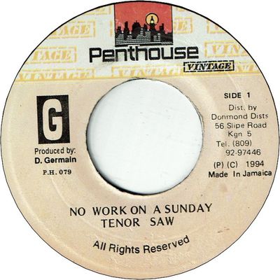 NO WORK ON SUNDAY (VG)