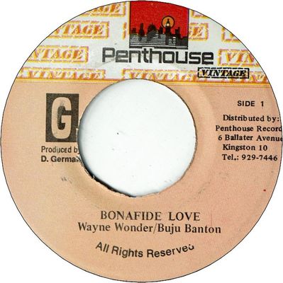 BONAFIDE LOVE　(VG to VG+) / VERSION (VG+)