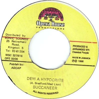 DEM A HYPOCRITE (VG+)