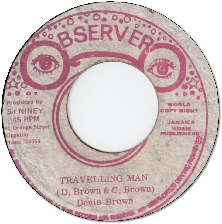 TRAVELLING MAN (VG) / STRAIGHT TO BUNNY LEE HEAD (G+)