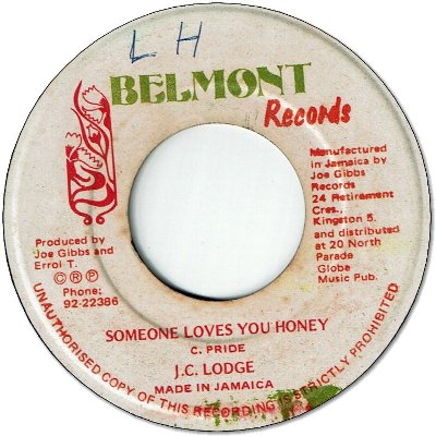 SOMEONE LOVES YOU HONEY (VG+/WOL)  / WANT YOU TO BE MY BRIDE (VG+)