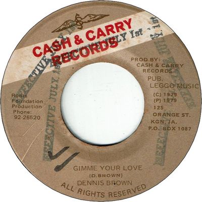 GIMME YOUR LOVE (VG+/Stamp) / VERSION (VG+)