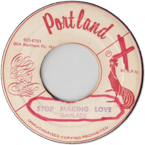 STOP MAKING LOVE (VG/WOL) / PORTLAND ROCK Pt.4 (VG-)