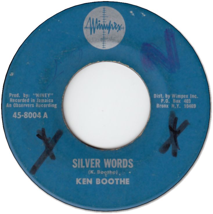 SILVER WORDS (VG/WOL) / RASTA GOD (/WOL)